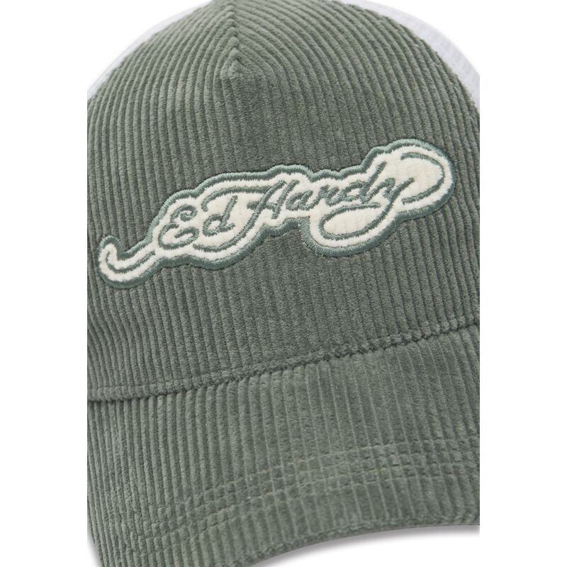 mutsid-kumer-roheline-snapback-embroidery-applique-cord-ed-hardy