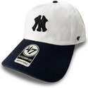 mutsid-kumer-beez-reguleeritav-clean-up-contemporary-two-tone-new-york-yankees-mlb-47-brand