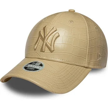 Mütsid kumer beež reguleeritav 9FORTY PU Pattern New York Yankees MLB New Era