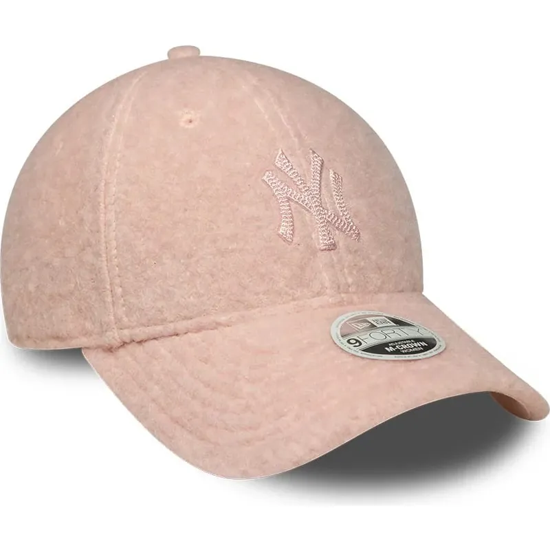 mutsid-kumer-roosa-snapback-rosa-9forty-m-crown-winter-borg-new-york-yankees-mlb-new-era