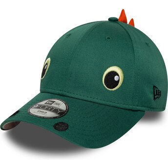 Mütsid kumer roheline snapback lastele 9FORTY Dino Face New Era