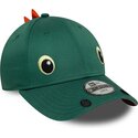 mutsid-kumer-roheline-snapback-lastele-9forty-dino-face-new-era