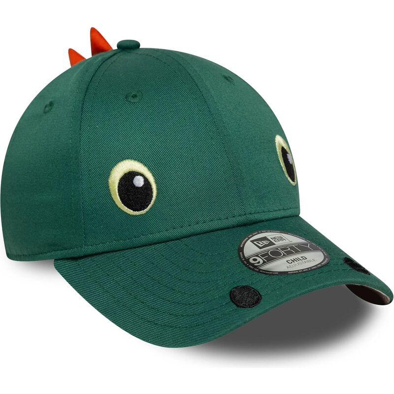 mutsid-kumer-roheline-snapback-lastele-9forty-dino-face-new-era