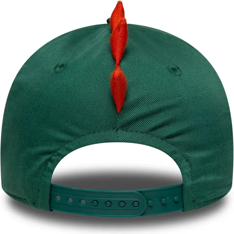 mutsid-kumer-roheline-snapback-lastele-9forty-dino-face-new-era