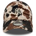 mutsid-kumer-pruun-reguleeritav-9twenty-animal-print-new-york-yankees-mlb-new-era