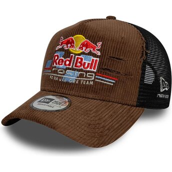 Mütsid kumer pruun snapback A Frame Distressed Cord Red...