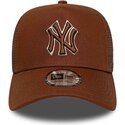 mutsid-kumer-pruun-snapback-e-frame-outline-new-york-yankees-mlb-new-era