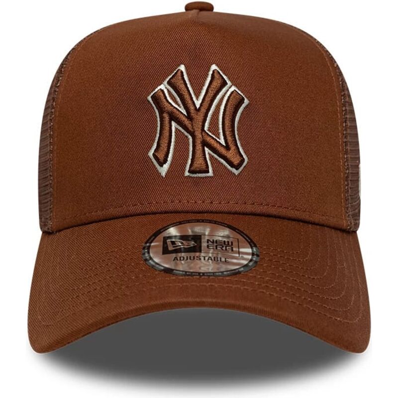 mutsid-kumer-pruun-snapback-e-frame-outline-new-york-yankees-mlb-new-era