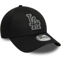 mutsid-kumer-must-reguleeritav-9forty-metallic-outline-los-angeles-dodgers-mlb-new-era