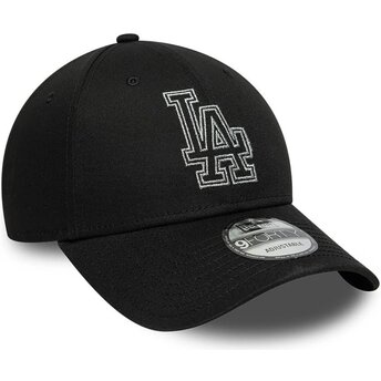Mütsid kumer must reguleeritav 9FORTY Metallic Outline Los Angeles Dodgers MLB New Era