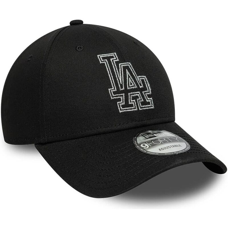 mutsid-kumer-must-reguleeritav-9forty-metallic-outline-los-angeles-dodgers-mlb-new-era
