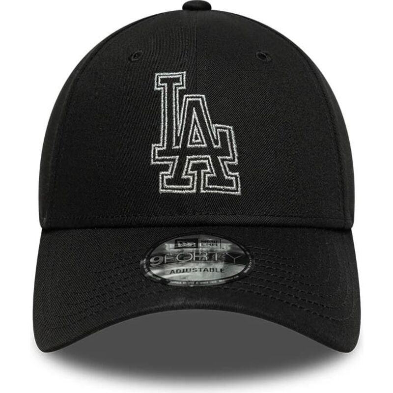 mutsid-kumer-must-reguleeritav-9forty-metallic-outline-los-angeles-dodgers-mlb-new-era