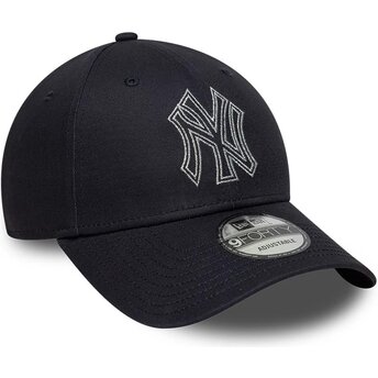 Mütsid kumer meresinine reguleeritav 9FORTY Metallic Outline New York Yankees MLB New Era