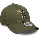 mutsid-kumer-roheline-reguleeritav-9forty-outline-camo-new-york-yankees-mlb-new-era