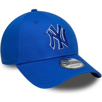 Mütsid kumer sinine reguleeritav 9FORTY Team Outline New York Yankees MLB New Era