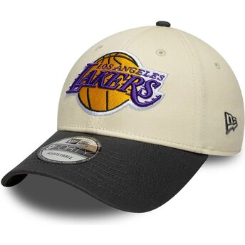 Mütsid kumer beež reguleeritav 9FORTY Colour Block Los Angeles Lakers NBA New Era
