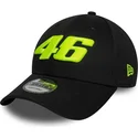 mutsid-kumer-must-reguleeritav-9forty-wordmark-valentino-rossi-vr46-motogp-new-era