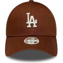 mutsid-kumer-pruun-reguleeritav-9forty-league-essential-midi-los-angeles-dodgers-mlb-new-era