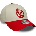 mutsid-kumer-punane-reguleeritav-9forty-contrast-visor-vespa-piaggio-new-era