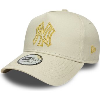 Mütsid kumer beež snapback dorado E Frame Metallic Outline New York Yankees MLB New Era