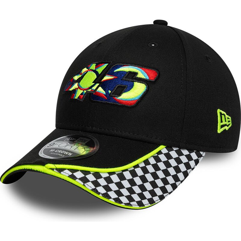 mutsid-kumer-must-reguleeritav-9forty-m-crown-check-valentino-rossi-vr46-motogp-new-era