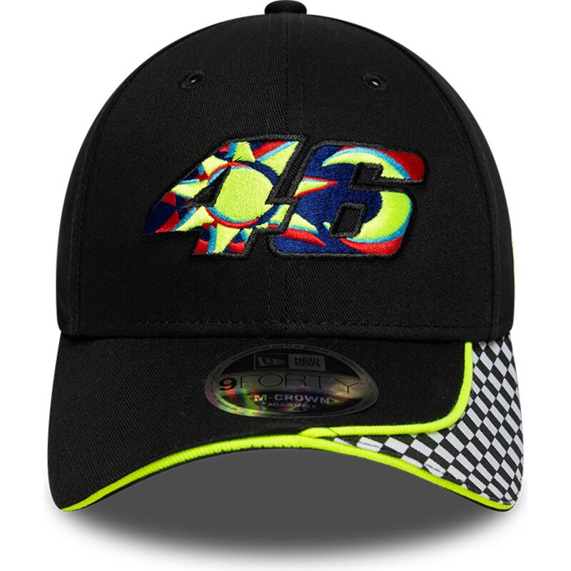 mutsid-kumer-must-reguleeritav-9forty-m-crown-check-valentino-rossi-vr46-motogp-new-era