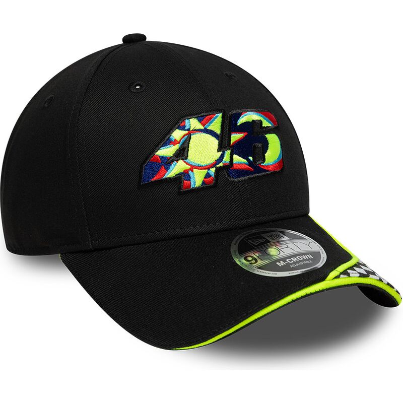 mutsid-kumer-must-reguleeritav-9forty-m-crown-check-valentino-rossi-vr46-motogp-new-era