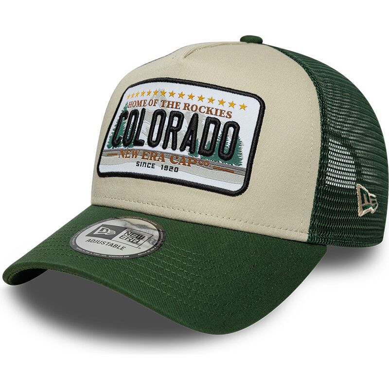 mutsid-kumer-roheline-snapback-a-frame-license-plate-colorado-new-era
