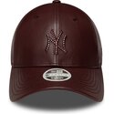 mutsid-kumer-pruun-snapback-9forty-m-crown-pu-diamante-new-york-yankees-mlb-new-era