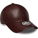 mutsid-kumer-pruun-snapback-9forty-m-crown-pu-diamante-new-york-yankees-mlb-new-era
