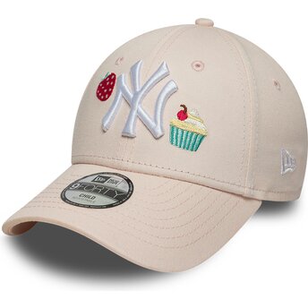 Mütsid kumer roosa reguleeritav lastele 9FORTY Food Icon Cupcake New York Yankees MLB New Era