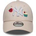 mutsid-kumer-roosa-reguleeritav-lastele-9forty-food-icon-cupcake-new-york-yankees-mlb-new-era