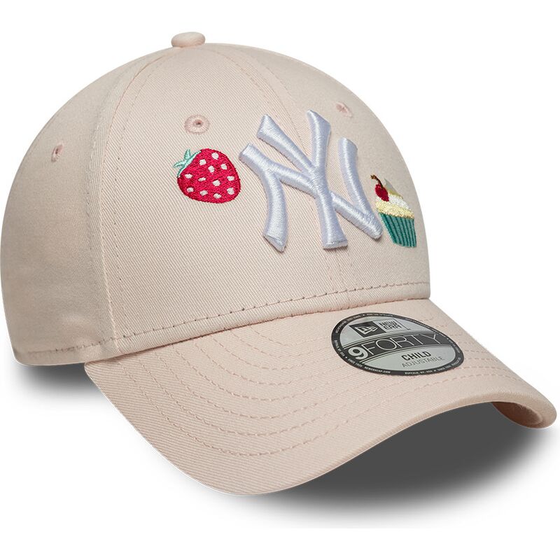 mutsid-kumer-roosa-reguleeritav-lastele-9forty-food-icon-cupcake-new-york-yankees-mlb-new-era