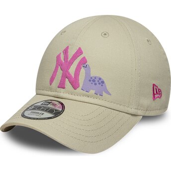 Mütsid kumer beež reguleeritav lastele rosa 9FORTY Dino Icon New York Yankees MLB New Era