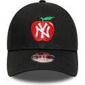 mutsid-kumer-must-reguleeritav-lastele-9forty-fruit-icon-apple-new-york-yankees-mlb-new-era