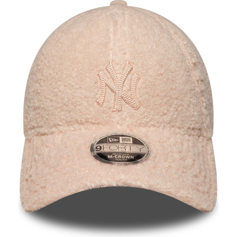 mutsid-kumer-roosa-snapback-lastele-rosa-9forty-m-crown-winter-borg-new-york-yankees-mlb-new-era