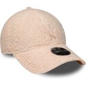 mutsid-kumer-roosa-snapback-lastele-rosa-9forty-m-crown-winter-borg-new-york-yankees-mlb-new-era