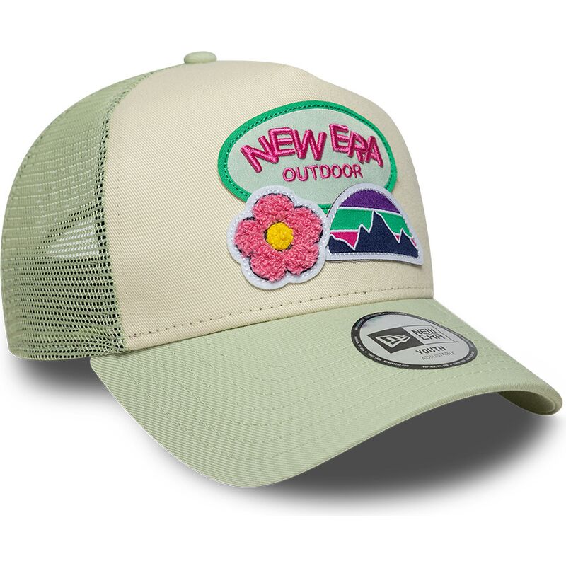 mutsid-kumer-roheline-snapback-lastele-a-frame-outdoor-new-era mutsid-kumer-roheline-snapback-lastele-a-frame-outdoor-new-era
