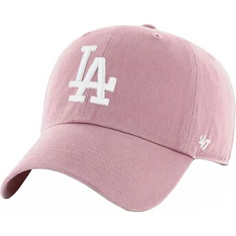 Mütsid kumer roosa reguleeritav Clean Up Mauve Los Angeles Dodgers MLB 47 Brand