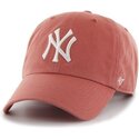 mutsid-kumer-punane-reguleeritav-clean-up-no-loop-label-island-red-new-york-yankees-mlb-47-brand