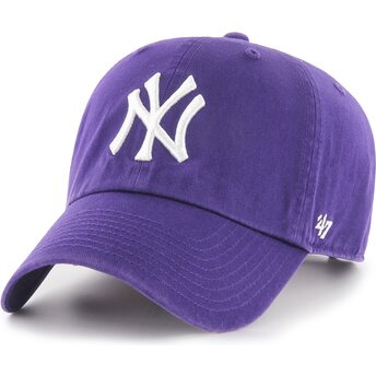 Mütsid kumer violetne reguleeritav Clean Up No Loop Label New York Yankees MLB 47 Brand