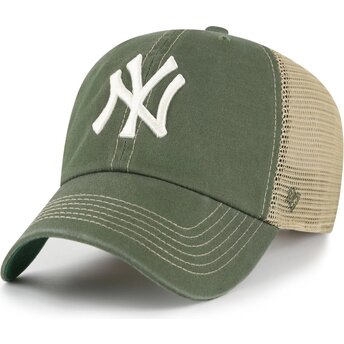 Mütsid kumer roheline snapback Clean Up Trawler New York Yankees MLB 47 Brand
