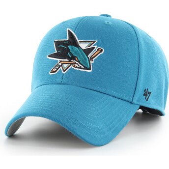 Mütsid kumer sinine reguleeritav MVP Dark Teal San Jose Sharks NHL 47 Brand
