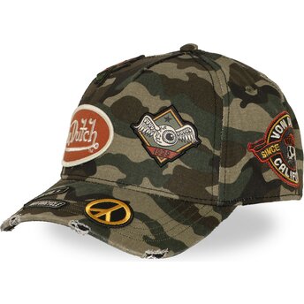 Mütsid kumer kamuflaaž snapback KAMO01 Von Dutch