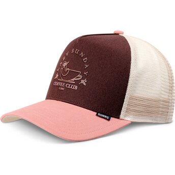 Mütsid kumer pruun snapback rosa HFT Lazy Bird Djinns