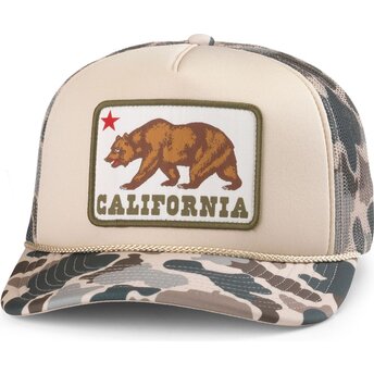 Mütsid kumer kamuflaaž snapback Mallard Foamy California Bear American Needle