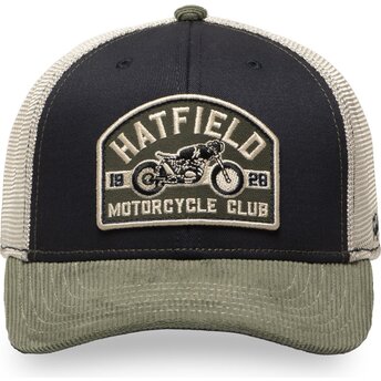 Gorra trucker azul marino y verde SEMI MOT de Hatfield