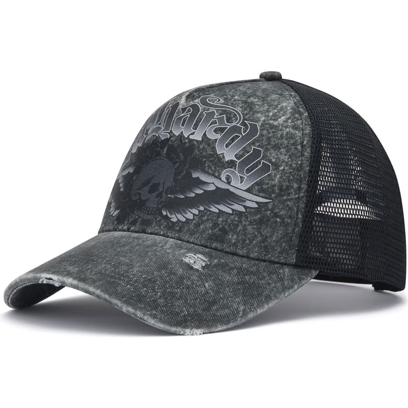 mutsid-kumer-hall-snapback-flaming-gothic-skull-washed-ed-hardy
