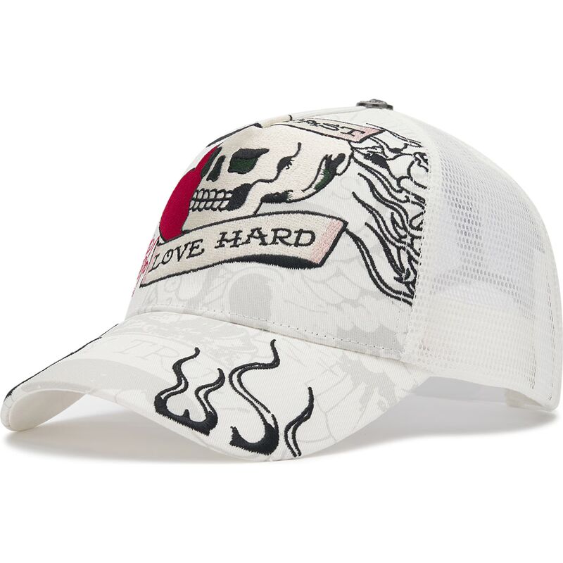 mutsid-kumer-valge-snapback-live-fast-love-hard-ed-hardy