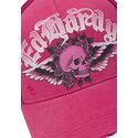 mutsid-kumer-roosa-snapback-flaming-gothic-skull-washed-ed-hardy